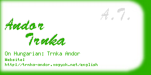 andor trnka business card